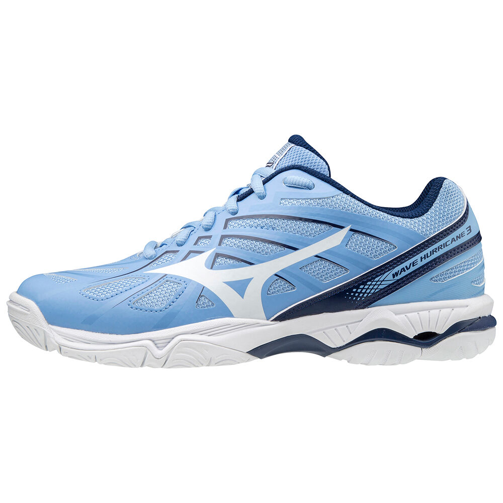 Mizuno Wave Hurricane 3 Női Röplabda Cipő Kék/Fehér KTM871094